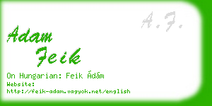 adam feik business card